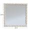 Hello Honey® 25.75" White Square Raised Dowel Wood Wall Mirror
